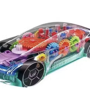360 Degree Bump & Go Rotating Transparent Concept Racing Car