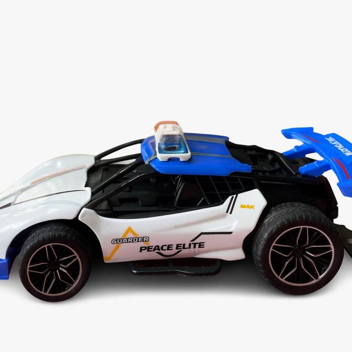 High Speed Police Smoke Alloy R/C Car USB Charging Version