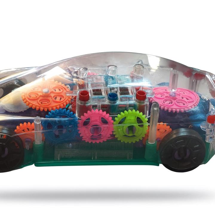 360 Degree Bump & Go Rotating Transparent Concept Racing Car